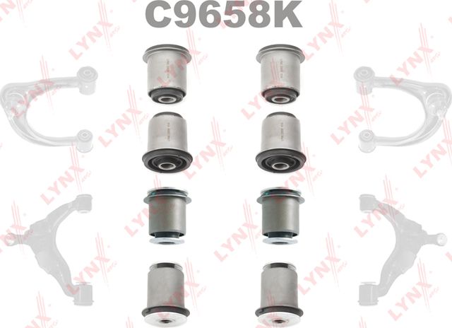 Сайлентблок переднего рычага подвески LYNXauto KIT. Артикул C9658K