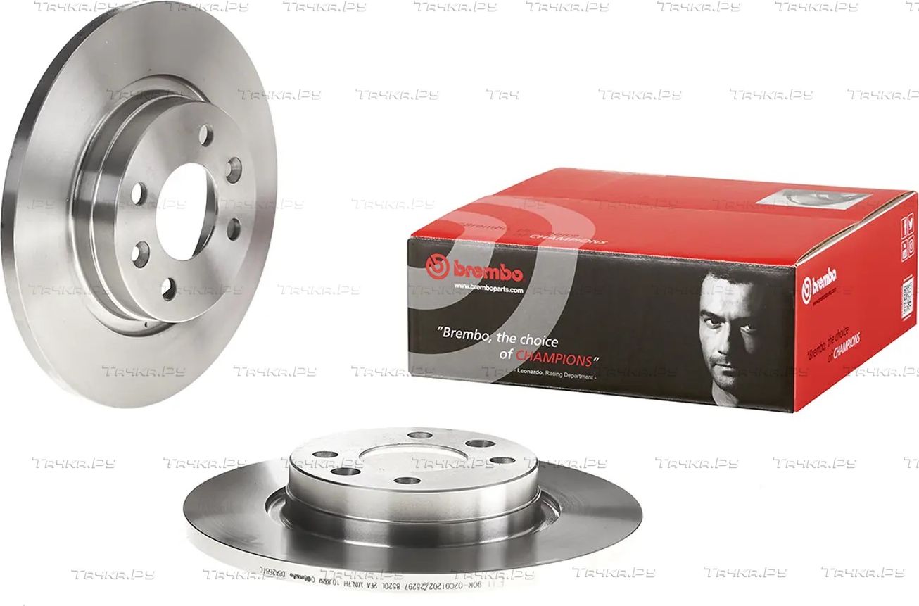 Тормозной диск Brembo PRIME LINE передний для Renault Sandero II 2007-2021. Артикул 08.A268.10