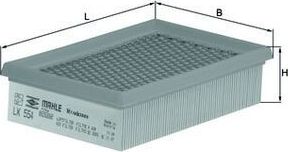 Воздушный фильтр Mahle. Артикул LX 554