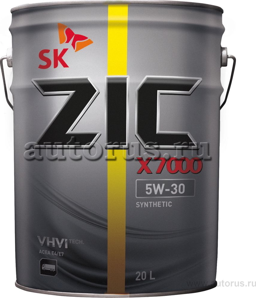 Масло дизельное X7000 CI-4/SL/E7/E4 5W30 синт.20л ZIC. Артикул 192605