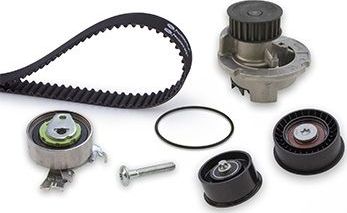 Помпа (водяной насос) с комплектом ремня ГРМ Gates PowerGrip® для Saab 9-3 II 2004-2015. Артикул KP25499XS-2