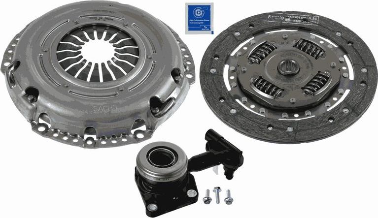Сцепление (комплект) SACHS Kit plus CSC. Артикул 3000 990 519