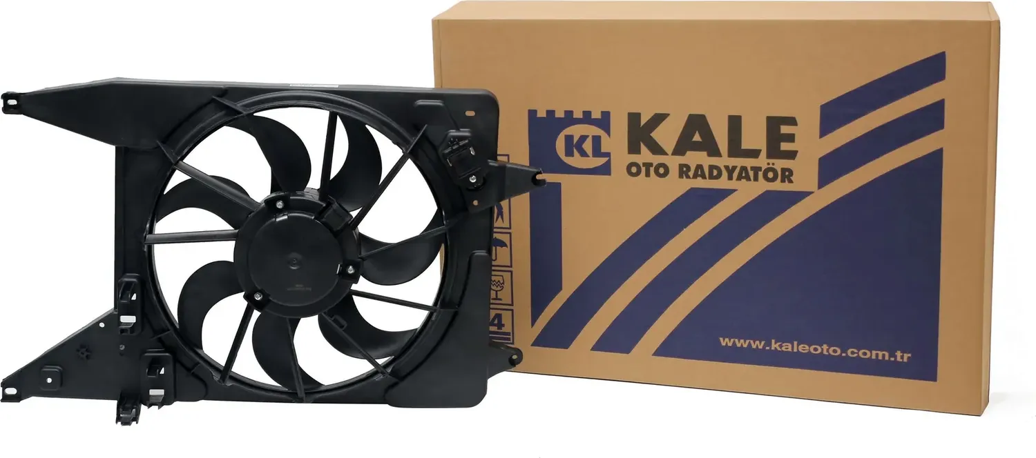Электровентилятор радиатора для а/м Lada Largus (12-)  Renault Logan (08-) с кожухом и резистором (Kale). Артикул 347155