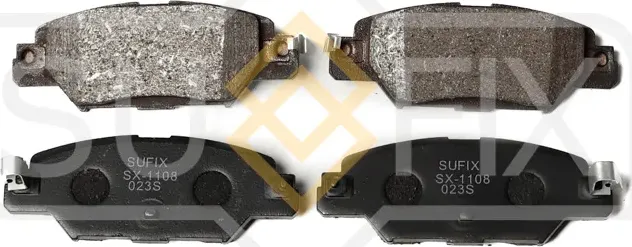 Колодки тормозные дисковые | зад прав/лев | (Sufix). Артикул SX-1108