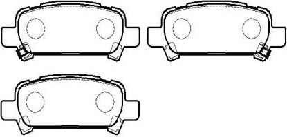 Тормозные колодки HSB задние для Subaru Legacy IV 2003-2009. Артикул HP9303