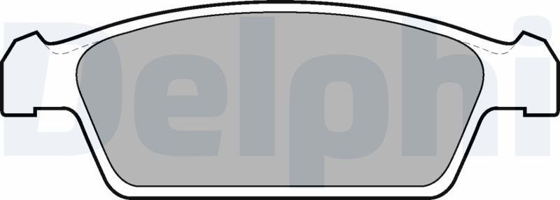 Тормозные колодки Delphi (Low-Metallic). Артикул LP1100