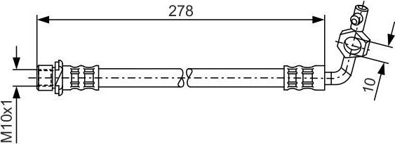 Тормозной шланг Bosch. Артикул 1 987 476 113
