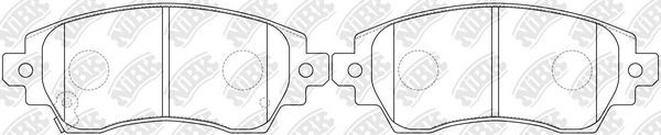 Тормозные колодки NiBK передние для Toyota Corolla E110 1997-2002. Артикул PN1194