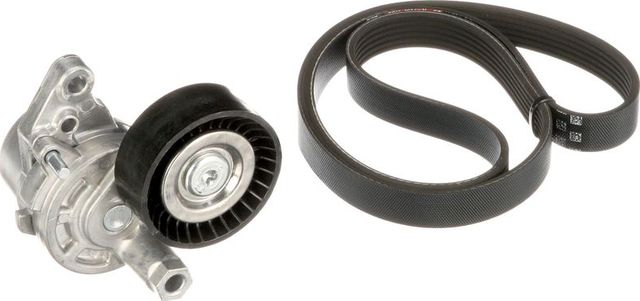 Приводной ремень поликлиновой с роликами (комплект) Gates Micro-V® для Nissan Teana L32 2014-2026. Артикул K076PK1428