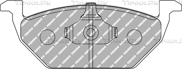 Тормозные колодки FERODO RACING DS2500 для SEAT Altea I 2004-2015. Артикул FCP1094H