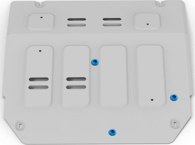 Защита алюминиевая Rival для картера и КПП Kia Sonet CVT, МКПП FWD 2020-2026. Артикул 333.2865.1