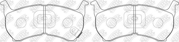 Тормозные колодки NiBK. Артикул PN5155