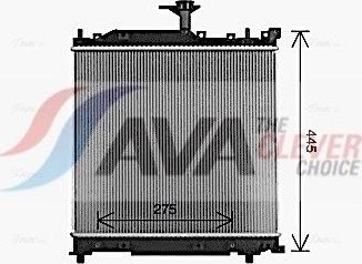 Радиатор охлаждения двигателя AVA ** CLEVER FIT **. Артикул SZ2162