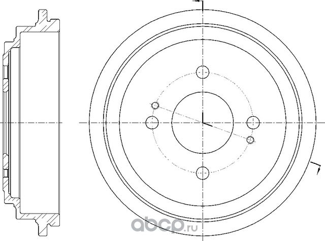 Барабан тормозной (G-Brake). Артикул GD06631