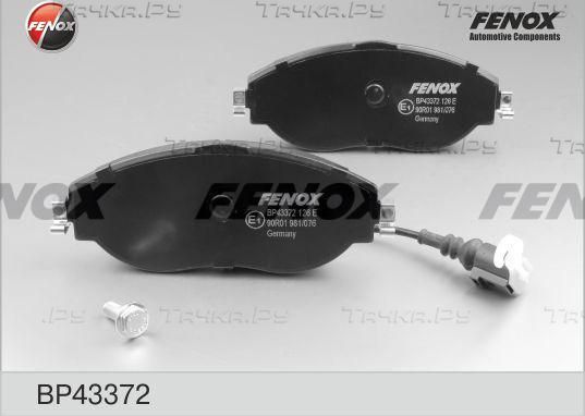 Тормозные колодки Fenox передние для SEAT Leon III 2012-2026. Артикул BP43372