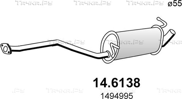 Глушитель Asso. Артикул 14.6138