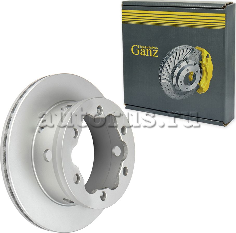 Диск тормозной задний с покрытием (Ganz). Артикул GIJ06167