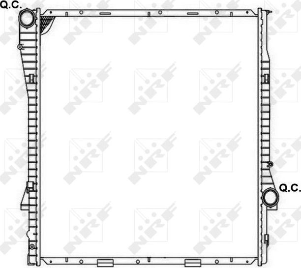 Радиатор охлаждения двигателя NRF (алюминий) для BMW X5 I (E53) 2003-2006. Артикул 53183