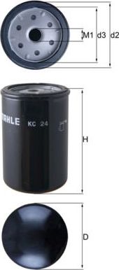 Топливный фильтр Mahle. Артикул KC 24