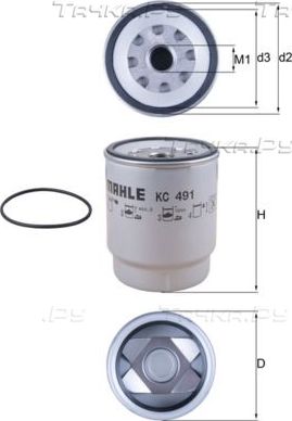 Топливный фильтр Mahle для Renault K 2013-2026. Артикул KC 491D