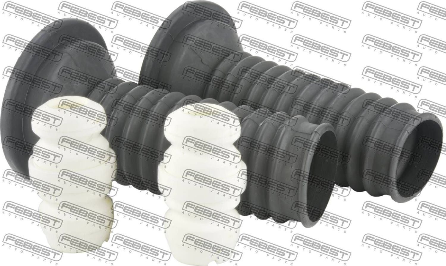 Комплект отбойников и пыльников амортизаторов (стоек) Febest. Артикул TSHB-ADT250F-KIT