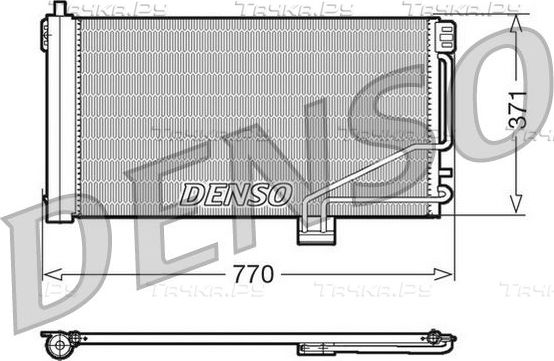 Радиатор кондиционера (конденсатор) Denso. Артикул DCN17014