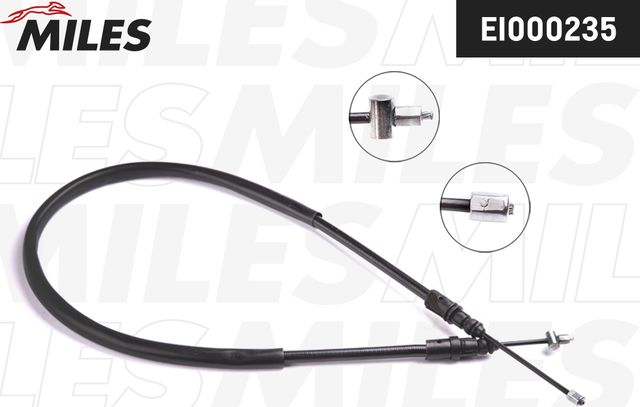 Трос ручника (тросик ручного тормоза) Miles. Артикул EI000235