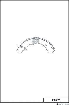 Тормозные колодки MK Kashiyama задние для Mitsubishi L400 1995-2005. Артикул K6721