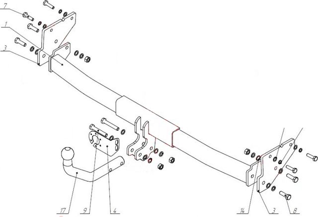Фаркоп Garant для Hyundai Creta I 2016-2021. Артикул G-H020