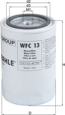 Фильтр охлаждающей жидкости Mahle для IVECO EuroCargo I, II, III 1991-2015. Артикул WFC 13