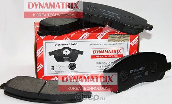 Колодки тормозные дисковые (Dynamatrix-Korea) Dynamatrix-Korea. Артикул DBP1621