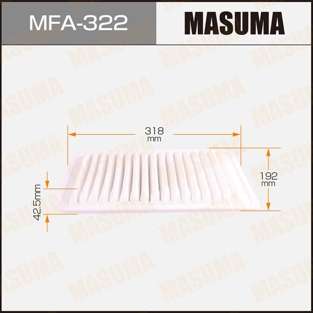 Воздушный фильтр Masuma. Артикул MFA-322