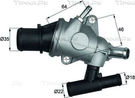 Термостат Mahle Behr для Fiat Brava 1995-2001. Артикул TH 29 88
