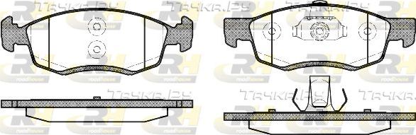 Тормозные колодки RoadHouse передние для Renault Logan I 2007-2015. Артикул 2172.32