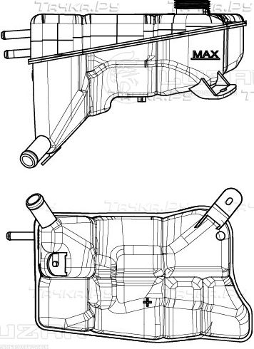 Бачок расширительный FORD MONDEO 93- (Luzar). Артикул LET 1001