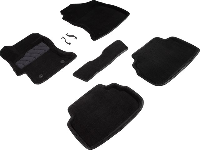 Комплект ковриков 3D Seintex для салона Subaru XV II 2017-2026 ЧЕРНЫЙ. Артикул 93004