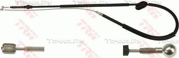 Трос ручника (тросик ручного тормоза) TRW. Артикул GCH2590