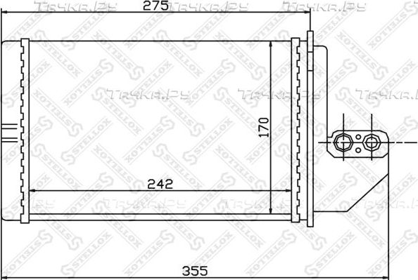 Радиатор отопителя (печки) Stellox. Артикул 10-35138-SX