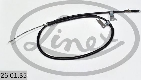 Трос ручника (тросик ручного тормоза) Linex. Артикул 26.01.35