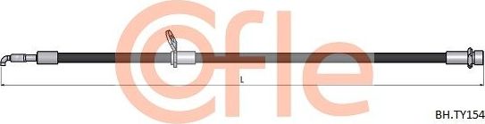 Тормозной шланг Cofle задний левый для Toyota Avensis I 1999-2003. Артикул 92.BH.TY154