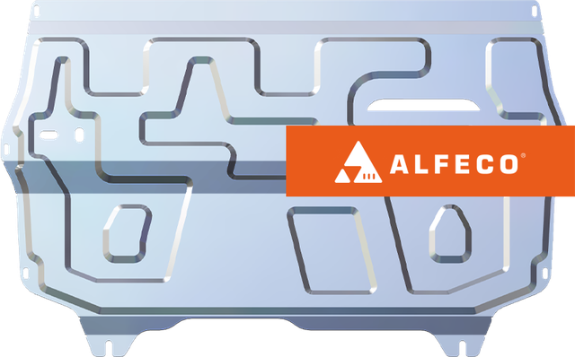 Защита алюминиевая Alfeco для картера и КПП Audi A1 2010-2026. Артикул ALF.30.38al