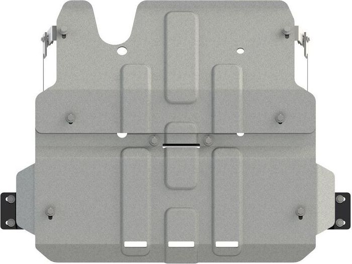 Защита алюминиевая Шериф (6 мм) усиленная для картера, КПП, РК Toyota Land Cruiser 76 2023-2026. Артикул 24.4272