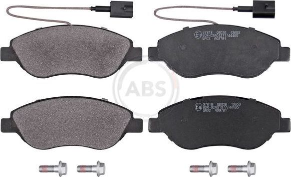 Тормозные колодки ABS передние для Fiat Bravo II 2008-2014. Артикул 37818