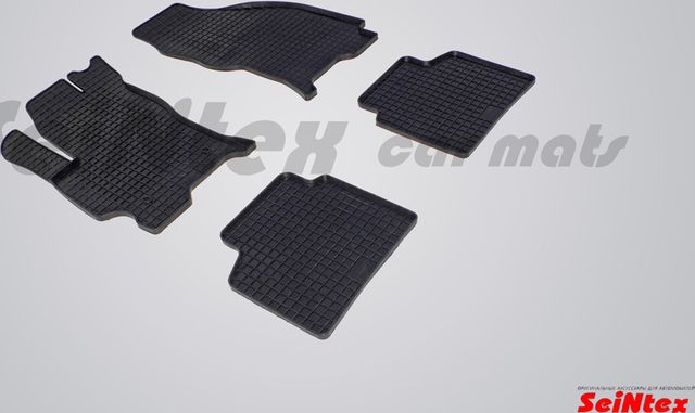 Коврики резиновые Seintex с узором сетка для салона Ford Mondeo III 2001-2006. Артикул 00141