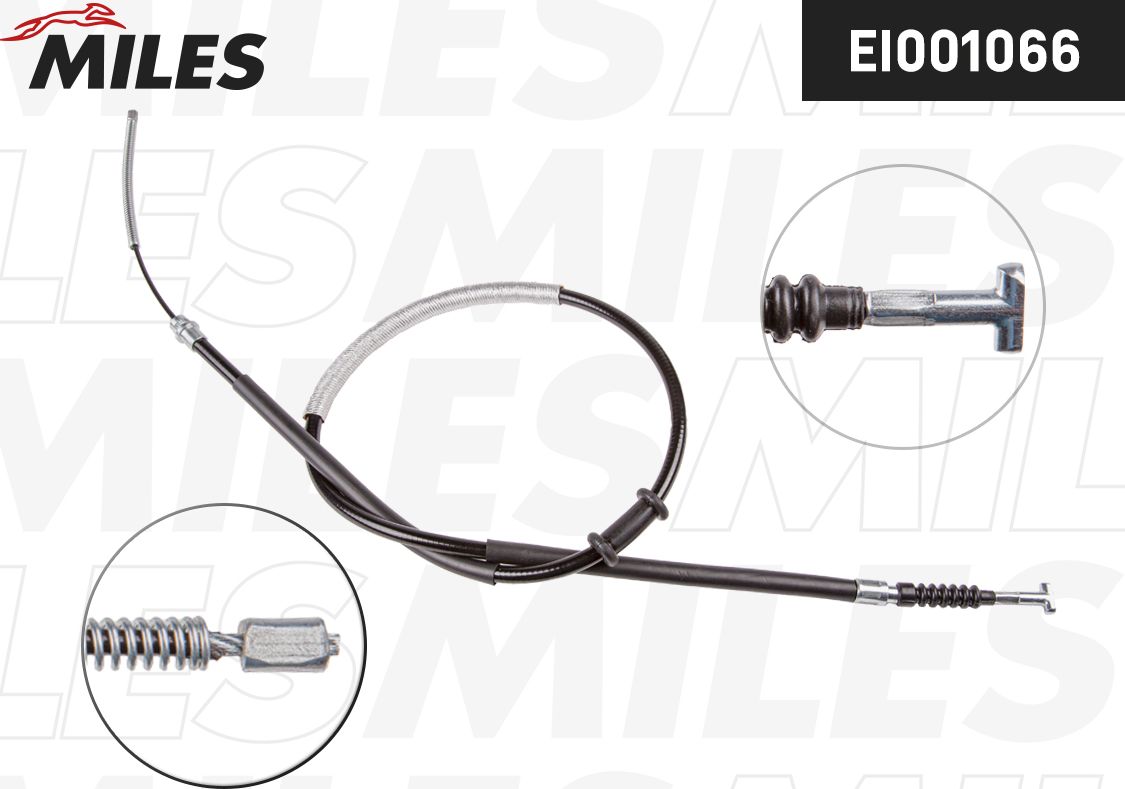 Трос ручника (тросик ручного тормоза) Miles. Артикул EI001066