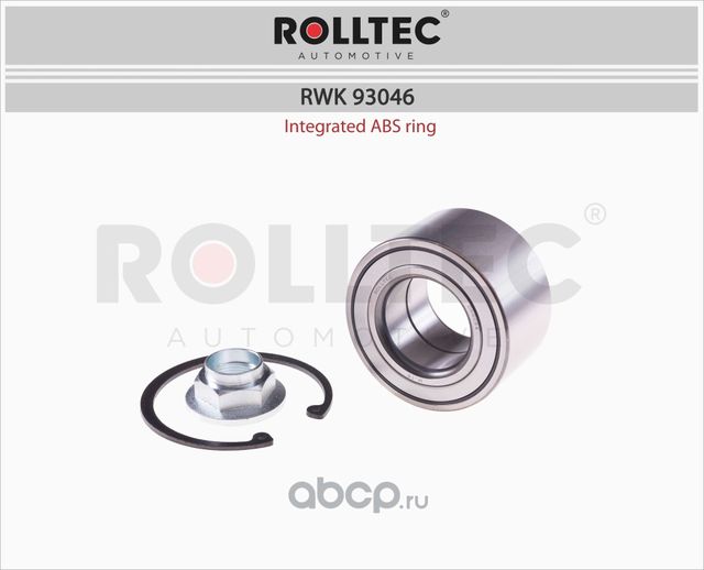 Подшипник ступицы (Rolltec). Артикул RWK93046