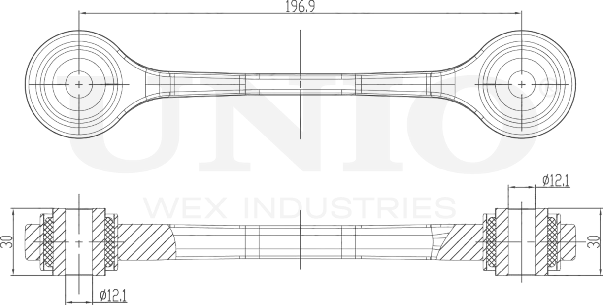 Тяга/стойка стабилизатора (Unio). Артикул SSP-50239