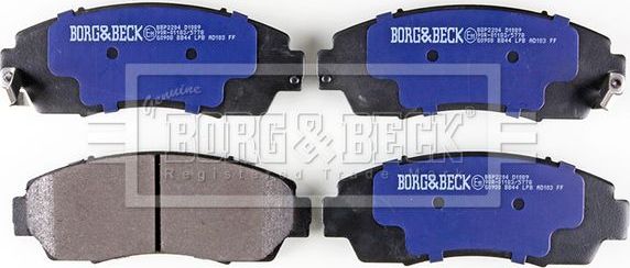 Тормозные колодки Borg & Beck. Артикул BBP2204