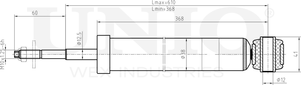 Амортизатор подвески (Unio). Артикул SAB-10444