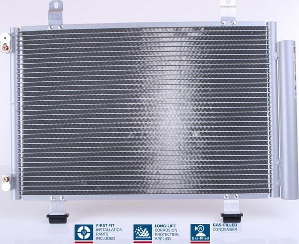 Радиатор кондиционера (конденсатор) Nissens (алюминий) для Suzuki Splash I 2008-2015. Артикул 940079